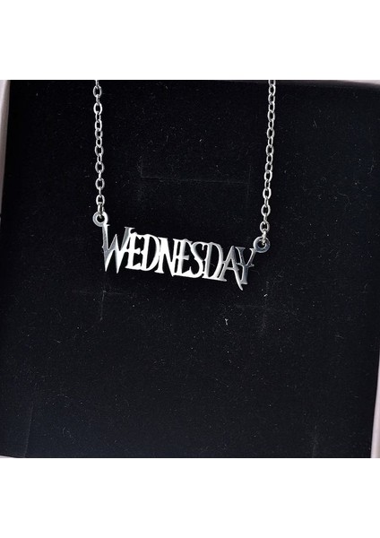 925 Ayar Gümüş Wednesday Kolye