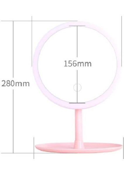 T.Concept Standlı Led Işıklı Dokunmatik Makyaj Aynası modelleri