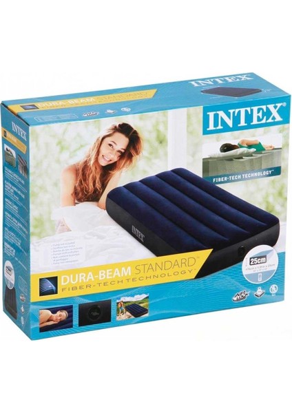 Intex Tek Kişilik Şişme Yatak Fiber-Tech 76X191X25CM IKY64756