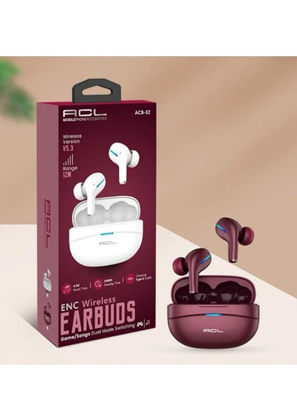 Acb-52 5.3 Version Wireless Kulakiçi Bluetooth Kulaklık