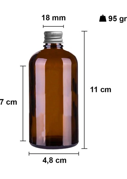 100 ml Metal Gümüş Kapaklı Amber Hediyelik Şişesi 100 cc Kolonya Koku Süs Kahverengi Cam Şişe 1 Adet fiyatları