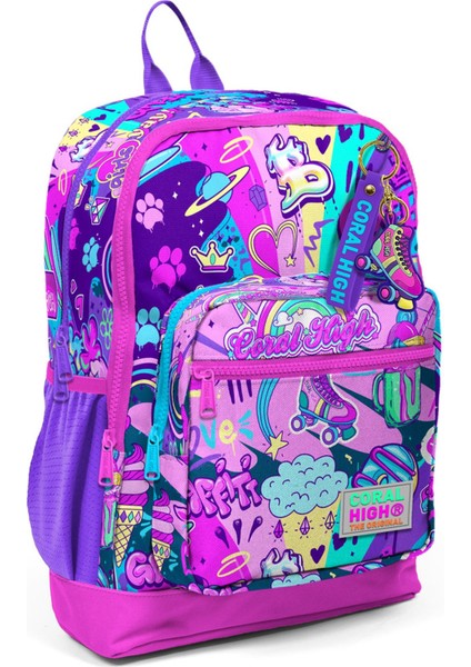 Kids 23760 Graffiti Desenli Dayanıklı ve Ergonomik Okul Sırt Çantası – Çocuklar için Rahat Taşıma