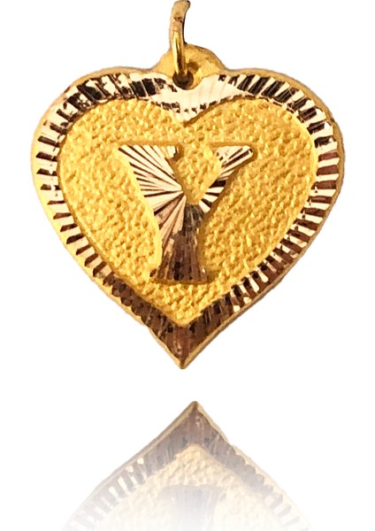 14 Ayar Altın Y Harf Kolye