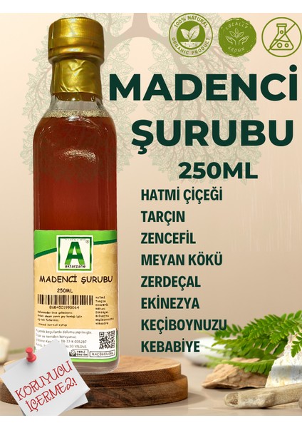 Madenci Şurubu 250ML Avantajlı Boy Vitamin Destek