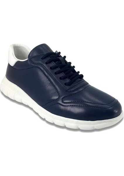 3389 Yumuşak Ekstra Kadın Ayakkabı-Lacivert Beyaz