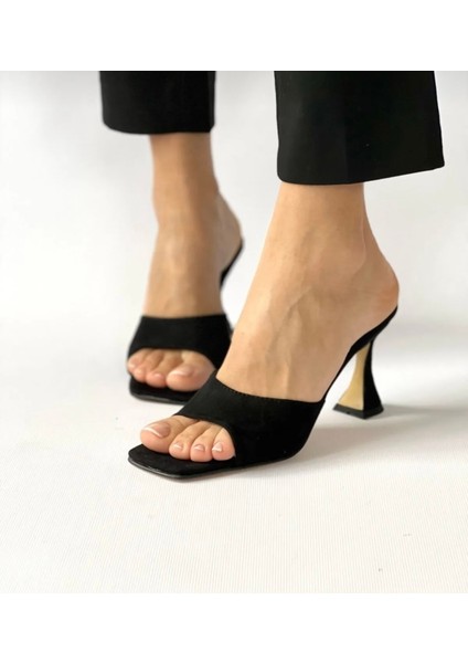 Kadın Süet Terlik 8 cm Topuklu fiyatları