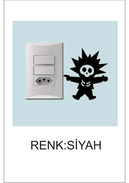 Priz Sticker 13X11 cm - Duvar Sticker