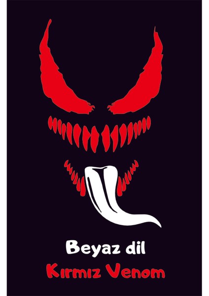 Venom Sticker Araba, Motorsiklet, Kask, Laptop, Cam Sticker 20X10 cm