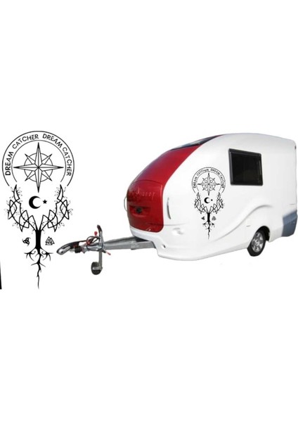 Düş Kapanı Sticker Karavan Kamp Araba Cam