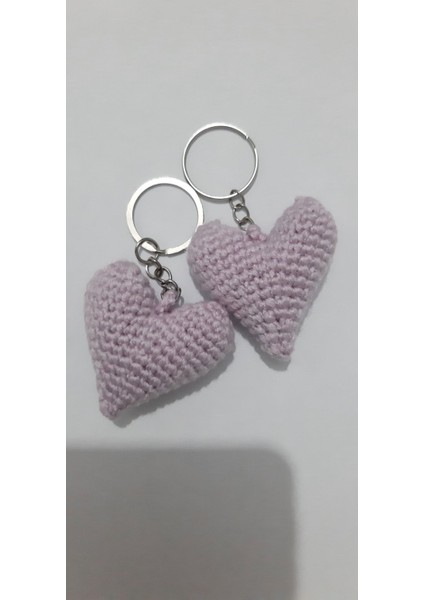 Amigurumi Kalp Anahtarlik