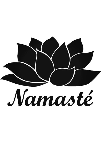 Yoga Namaste Lotus 8 Sticker Araba Oto Arma Duvar Çıkartma 20 cm