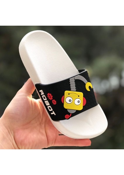 Robot Figürlü Çocuk Terliği, Kaydırmaz Taban Çocuk Terliği, Bahçe Deniz Havuz Terliği modelleri