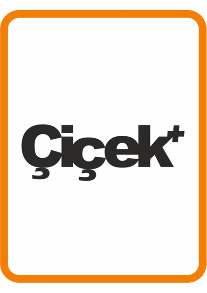 " Çiçek " Oto Sticker Motor Sticker 14X5 cm Siyah