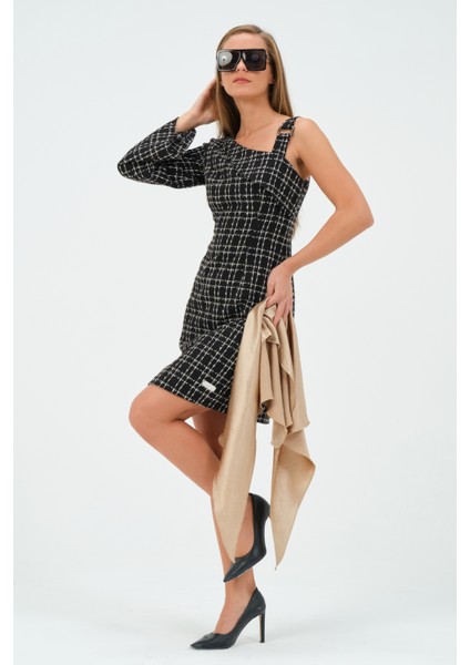 Aller Yakalı Asimetrik Elbise fiyatları