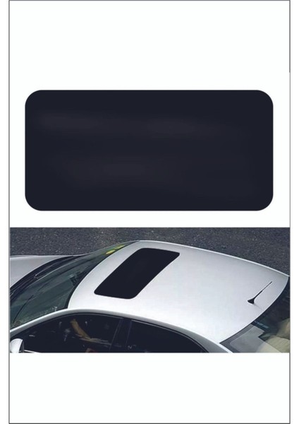 Piano Black Yalancı Çakma Sahte Sunroof Tavan Sticker Folyo- Oto Sticker-Her Araca Uyumlu