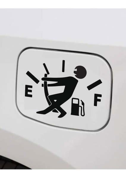 Yakıt Göstergesi Depo Kapağı Sticker 15CM Uyumlu
