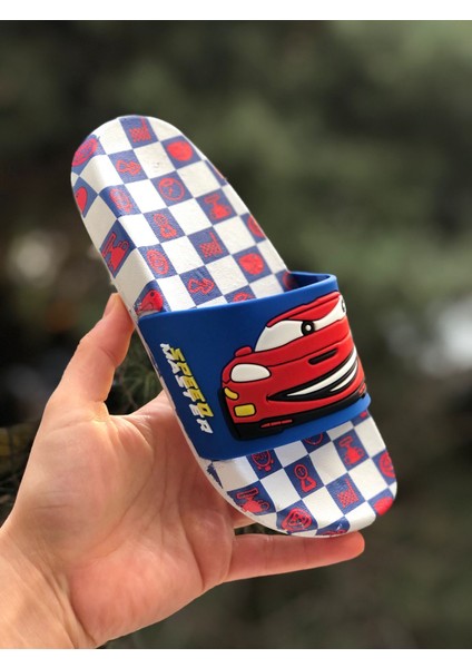 Şimşek Mcqueen Figürlü Çocuk Terliği, Kaydırmaz Taban Çocuk Terliği, Bahçe Deniz Havuz Terliği modelleri