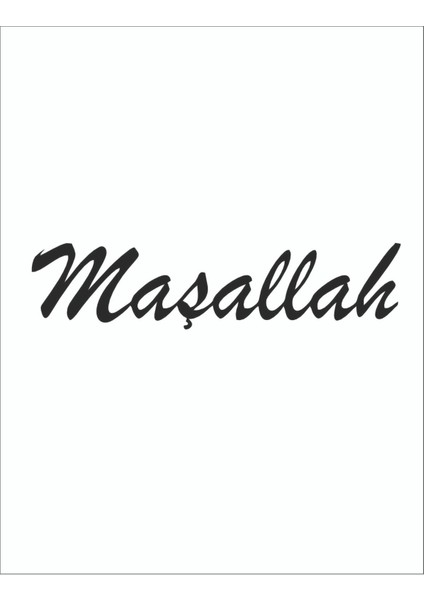 Maşallah Oto Sticker 33X6 cm