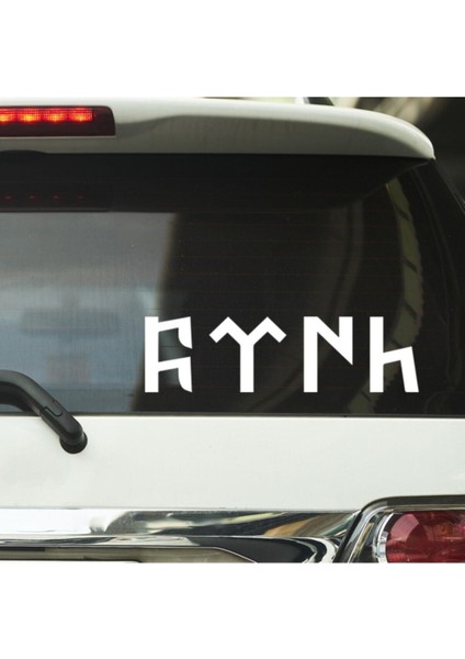 Türk Yazılı Araba Cam ve Araç Arkası Sticker Etiket
