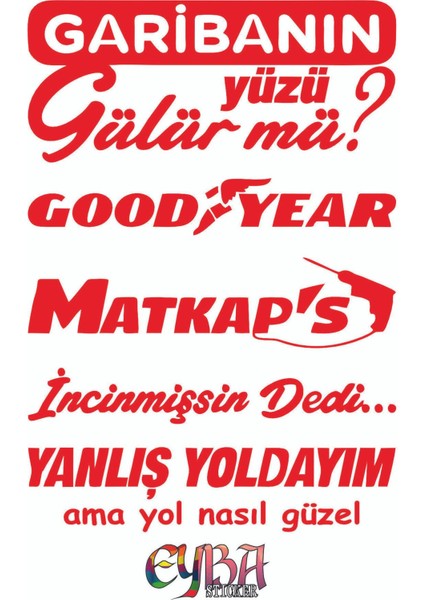 20 x 33 cm Arka Cam Sticker Set Oto Sticker Araba Sticker