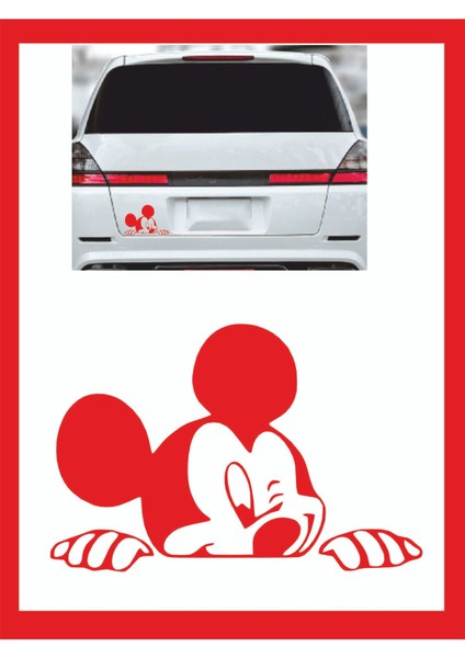 Mikimause Göz Kırpan - Oto Sticker 15*10CM - Araba Sticker - Oto Sticker