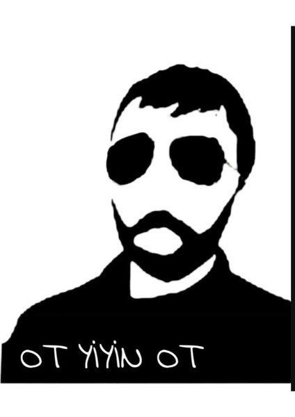 "ot Yiyin Ot" Gebeş Kablumbağa Sticker Araç Cam Araba