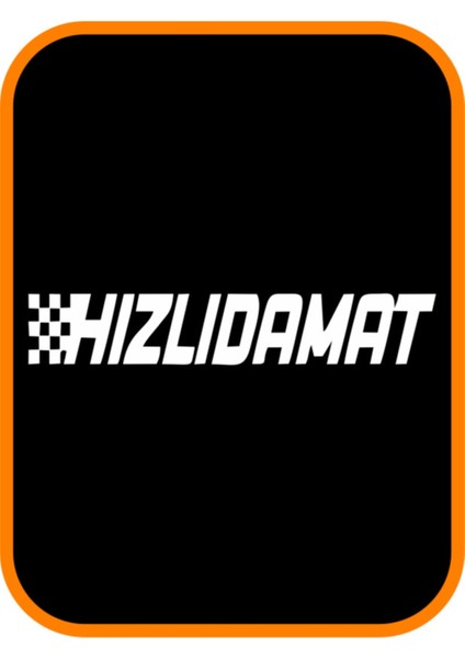 Hızlı Damat Oto Sticker 25X5 cm Beyaz