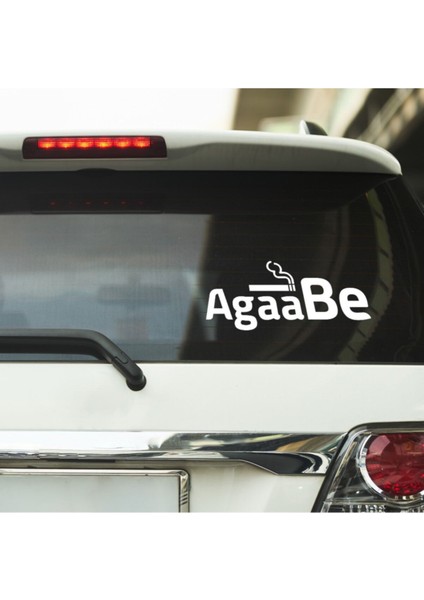 Agaa Be Tasarımlı Araç Stickeri Araba Yazısı