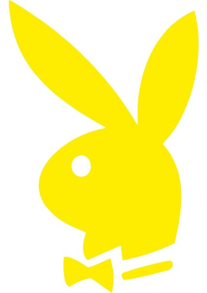 Playboy Oto Sticker Sarı