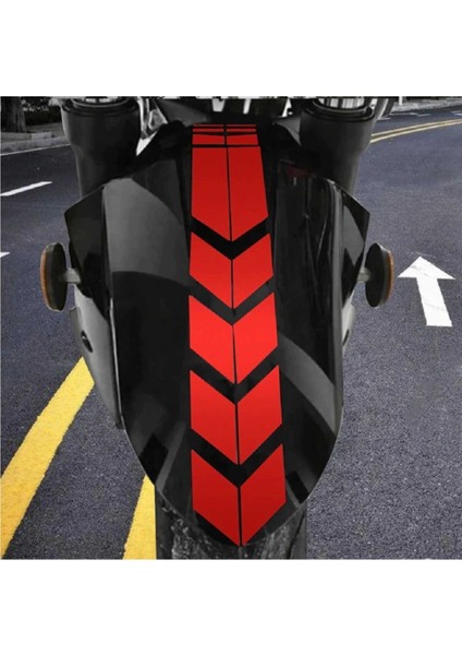Motosiklet Çamurluk Sticker Kırmızı