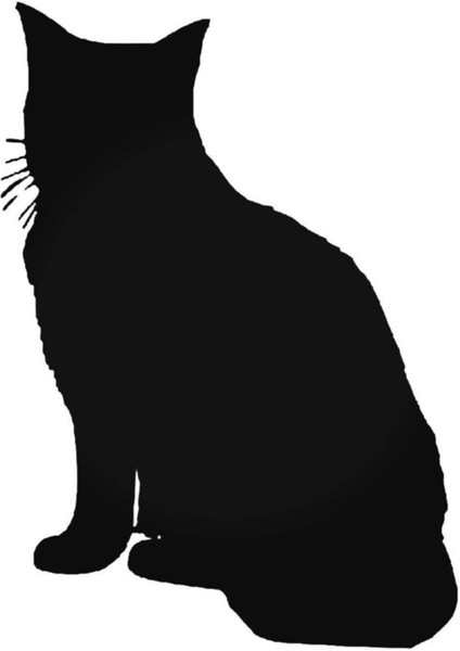 Tabby Cat Sticker Araba Oto Arma Duvar Çıkartma 20 cm