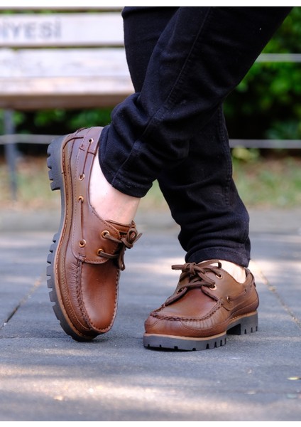 Dexter Tarzı Taba Renk Günlük Ortapedik Ayakkabı