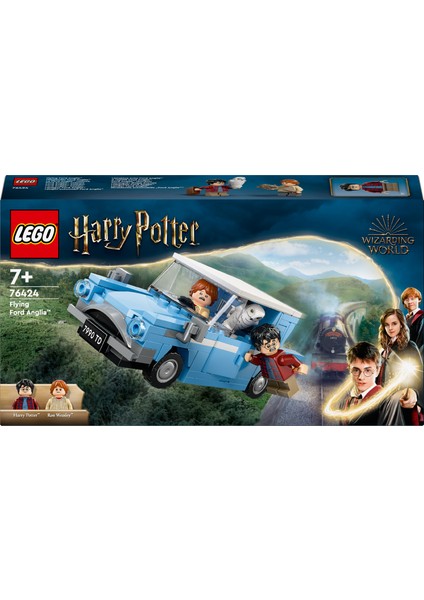 Harry Potter# Uçan Ford Anglia# 76424 - 7 Yaş ve Üzeri Harry Potter Hayranları Için Harry Potter ve Ron Weasley# Minifigürü Içeren Koleksiyonluk Yaratıcı Oyuncak Yapım Seti (165 Parça)