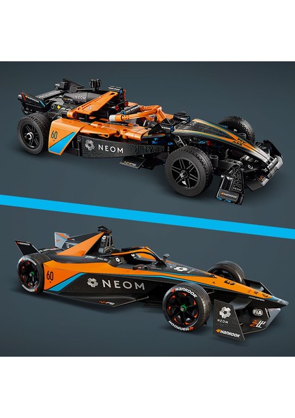 Technic Neom Mclaren Formula E Yarış Arabası 42169 - 9 Yaş ve Üzeri Çocuklar Için Koleksiyonluk Yaratıcı Yarış Arabası Model Yapım Seti (452 Parça)