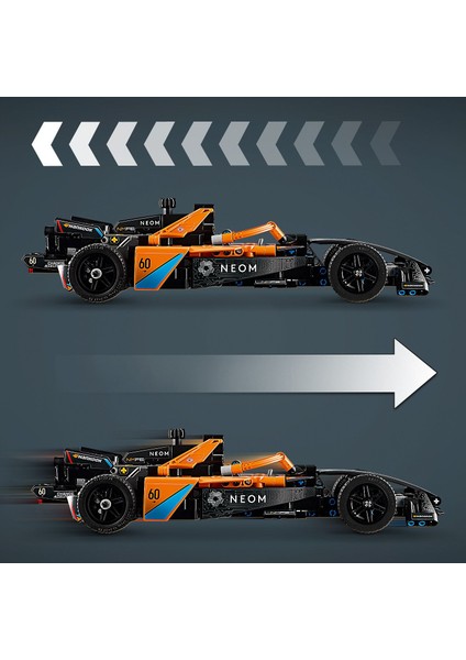 Technic Neom Mclaren Formula E Yarış Arabası 42169 - 9 Yaş ve Üzeri Çocuklar Için Koleksiyonluk Yaratıcı Yarış Arabası Model Yapım Seti (452 Parça)