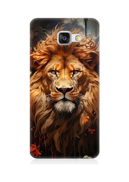 Samsung Galaxy A5 2016 Uyumlu Yorgun Savaşçı Aslan Desenli Silikon Kılıf