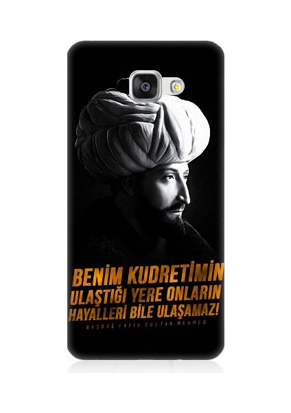 Samsung Galaxy A5 2016 Uyumlu Fatih Sultan Mehmet Han Desenli Silikon Kılıf