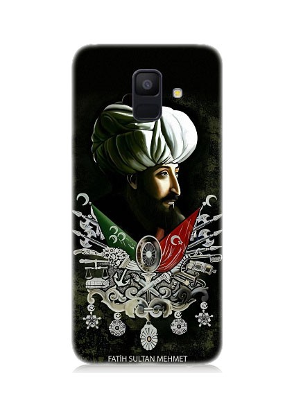 Samsung Galaxy A6 Uyumlu Fatih Sultan Mehmet Han Desenli Silikon Kılıf