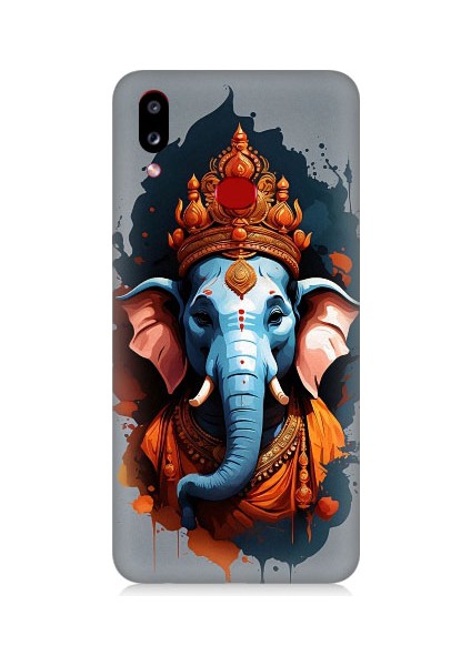 Samsung Galaxy A10S Uyumlu Ganesha Ganeşa Desenli Silikon Kılıf