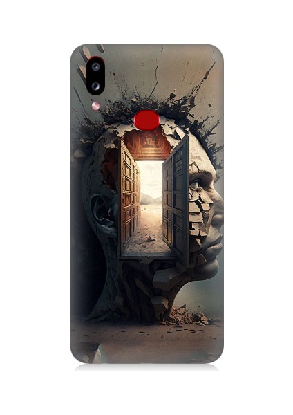 Samsung Galaxy A10S Uyumlu Insan Beyni ve Hayali Desenli Silikon Kılıf