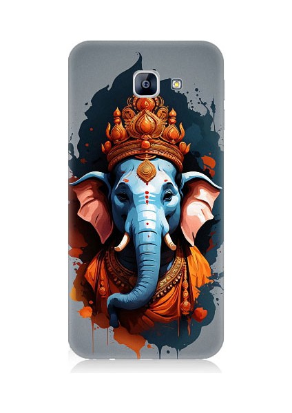 Samsung Galaxy A8 2016 Uyumlu Ganesha Ganeşa Desenli Silikon Kılıf
