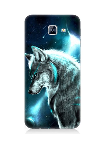 Samsung Galaxy A8 2016 Uyumlu Kurt Asena ve Ay Işığı Desenli Silikon Kılıf