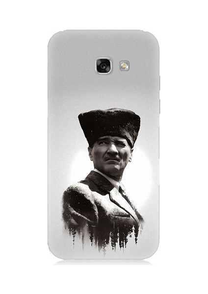 Samsung Galaxy A3 2017 Uyumlu Mustafa Kemal Atatürk Desenli Silikon Kılıf