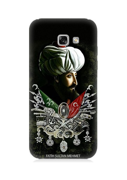 Samsung Galaxy A7 2017 Uyumlu Fatih Sultan Mehmet Han Desenli Silikon Kılıf