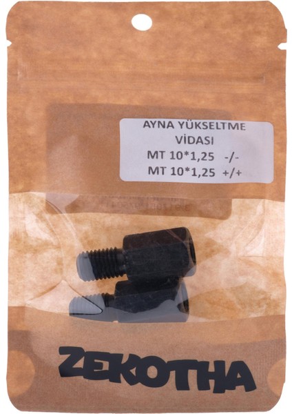 Ayna Yükseltme Vidası M10X1,25 Ters Diş