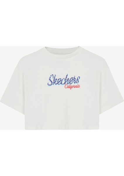 Graphic Tee G Short Sleeve Büyük Kız Çocuk Kırık Beyaz SK241040-102