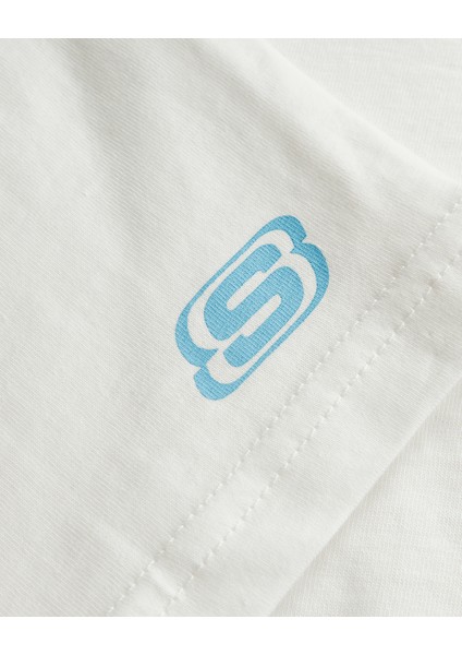 Graphic Tee G Short Sleeve Büyük Kız Çocuk Kırık Beyaz SK241040-102