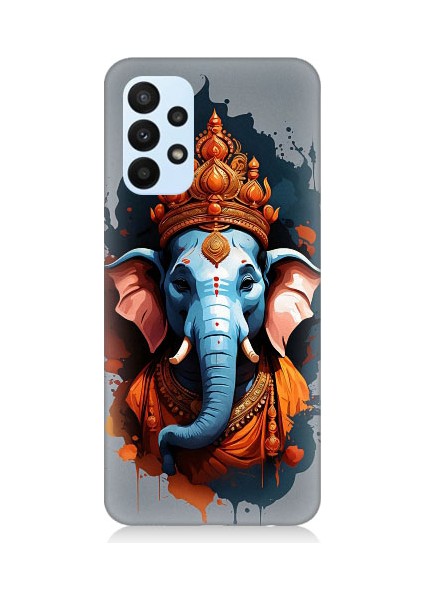 Samsung Galaxy A53 Uyumlu Ganesha Ganeşa Desenli Silikon Kılıf