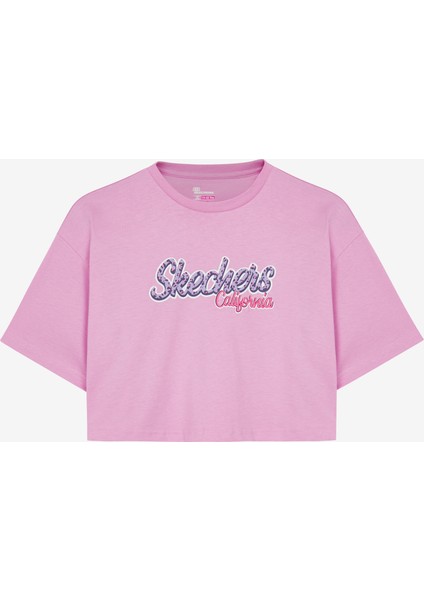 Graphic Tee G Short Sleeve Büyük Kız Çocuk Açık Pembe SK241040-590