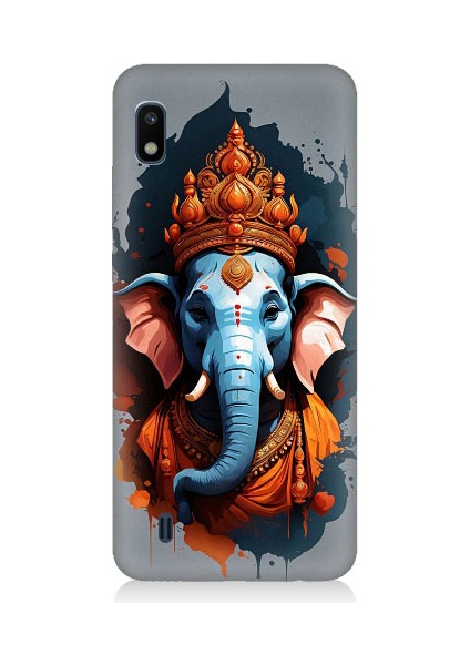 Samsung Galaxy A10 Uyumlu Ganesha Ganeşa Desenli Silikon Kılıf